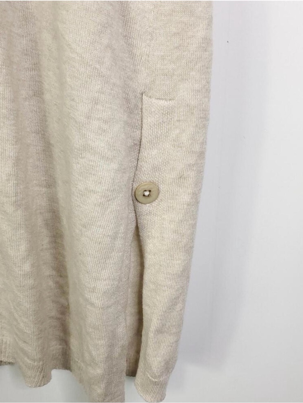 J Jill Neutral Cream Long Cardigan SZ XL - Picture 6 of 8